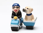Magnetic Salt and Pepper Shaker - Dog Gone Side Car