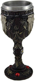 Goblets Southwest Bull Skull Brown And Gold Wine Goblet W/Stainless Steel Liner 3 X 7.75 X 3 Inches Brown