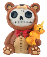 Brown Honeybear with Honey Bear Bottle Furry Bones Statue