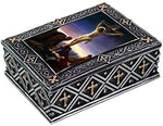 PTC 4.5 Inch Christ on The Crucifix Religious Jewelry/Trinket Box Figurine