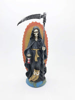 Pacific Giftware Santa Muerte Saint of Holy Death Standing Religious Statue 7.25 Inch Black Magic Protection Santisima Muerte Sculpture