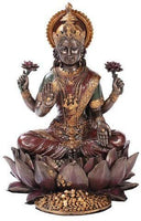 Lakshmi on Lotus Hinduism Display Statue