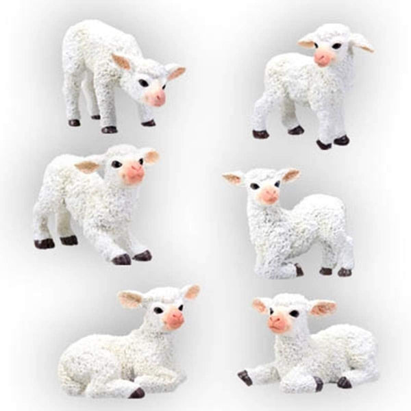 Sheep Collectible Figurine, Set of 6
