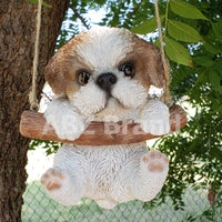 ABZ Brand Loving Cute Animal Pet Puppy Kitten Hanging Collectible Figurine Statue (Pug)