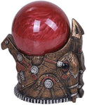 ABZ Brand Steampunk Dragon Head Red Sandstorm Ball Battery Operated Figurine