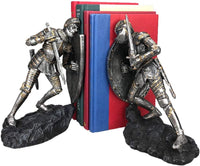 amazinggiftimpact.com Medieval Time War Knights in Battle Decorative Bookends Set