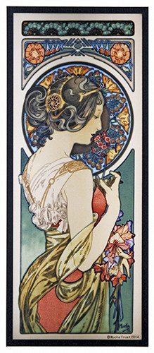 YTC Summit 8558 Mucha Primrose Art Glass