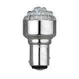 MARINE ACCESSORY NON PARALLEL WHITE LED BULB B15D TYPE DOUBLE CONTACT NON PARALLEL PINS 41 LUMES ON JUST 1WATT