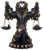 Pacific Giftware Ancient Egyptian Anubis God Miniature Statue Black Gold Finish