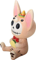 SUMMIT COLLECTION Furrybones Taco Signature Skeleton in Chihuahua Costume Holding a Taco