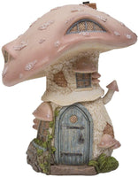 Pacific Giftware Miniature Fairy Garden of Enchantment Mushroom Fairy Toadstool Cottage Figurine Display 7.5 Inches