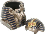 YTC Summit International Ancient Egyptian Pharaoh King Tut Jewelery Trinket Box Storage Container Egypt