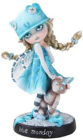 Pacific Giftware Dolly Fae Collection:Blue Monday Fairy with Love Heart Teddy Bear