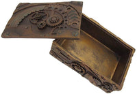 PTC 5 Inch Steampunk Mechanical Inspired Jewelry/Trinket Box Figurine