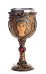 Pacific Giftware Egyptian Queen Nefertiti Royal Wife of Akhenaten Ceremonial Chalice Cup 7oz Wine Goblet