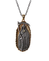 Pacific Giftware Santa Muerte Necklace Mexican Folklore Saint of Holy Death Necklace Lead Free Alloy