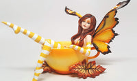 Pacific Giftware Amy Brown Autumn Comfort Cup Fairy Fantasy Art Figurine Collectible 4.75 inch