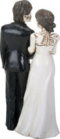 YTC Summit International Love Never Dies Skeleton Wedding Bride and Groom Holding Hands Figurine New