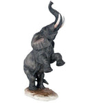 African Elephant Trumpeting Endangered Wildlife Collectible Figurine Statue...