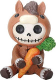 SUMMIT COLLECTION Furrybones Clyde Signature Skeleton in Horse Costume Holding onto a Carrot