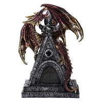 Pacific Giftware Cathedral Guardian Dragon Changing LED Lighted Figurine Tabletop Display