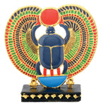 YTC Pewter Egyptian Scarab W/Sun (Gpp) Collectible Egypt Statue Figurine