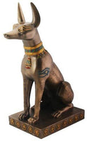 Egyptian Bronze Anubis Collectible Figurine