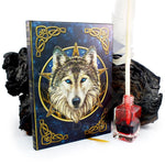 Artist Lisa Parker The Wild One Wolf & Celtic Knot Embossed Journal By Lisa Parker