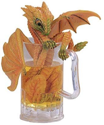 Pacific Giftware PT Drinks and Dragons Series Winged Dragon in Beer Mug Resin Figurine by Stanley Morrison