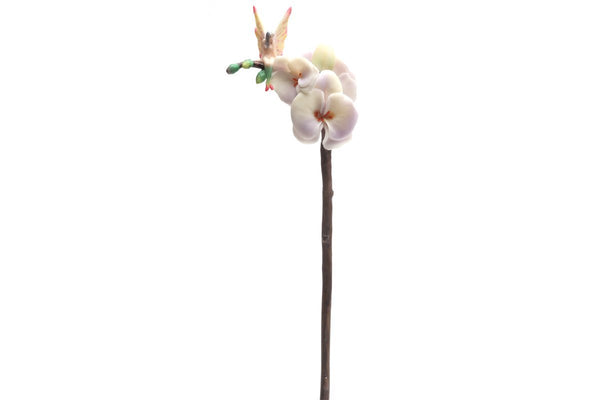 PTC Orchid with Winged Fairy Flitty Statue Figurine in Window Gift Box