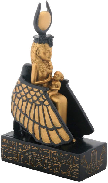 YTC Gold Colored Isis with Child Statue