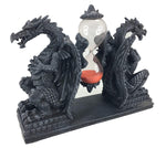 Mythical Fantasy Double Guardian Stone Dragon Sandtimer Hourglass