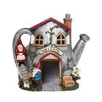ABZ Brand Gnome Tin Watering Can House Garden Gnomes Statues Welcome