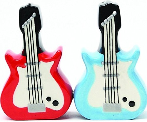 Dueling Electric Guitars Salt and Pepper Shaker Set by Pacific Trading