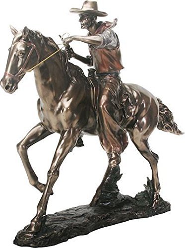 SUMMIT COLLECTION 8744 Cowboy on Horse Statue