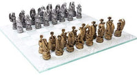 Dragon Kingdom Chess Set With Glass Board Set