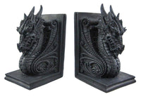 Private Label Gothic Dragon Bookends Midieval Book Ends Evil Medieval 8266