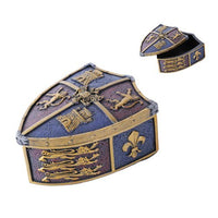 Medieval Crest Jewelry Box Collectible Figurine