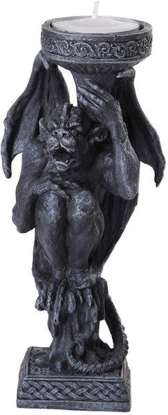 Pacific Giftware Algar The Gargoyle Candle Holder Tabletop Decor Statue 6 Inch Tall