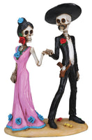 YTC Summit International Skeleton Couple Holding Hands Day of the Dead Halloween Figurine