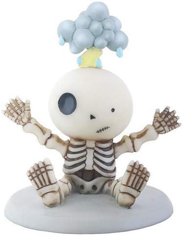 Little Skeleton Boy Lucky Struck by Lightning Decorative Figurine