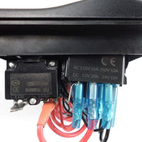 6-Gang Boat Circuit Breaker Panel With Rocker Switches 182.5×100mm Marine Yacht