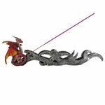 Small Winged Red Dragon Incense Burner