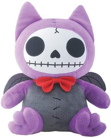 SUMMIT COLLECTION Furrybones Purple Bat Flappy Wearing Red Bow Tie Plush Doll