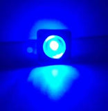 MARINE BOAT LED MINI BLUE SQUARE BUTTON COURTESY LIGHT