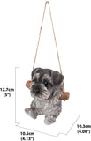 ABZ Brand Loving Cute Animal Pet Puppy Kitten Hanging Collectible Figurine Statue (Schnauzer)