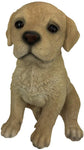 amazinggiftimpact.com I Love Puppy Collection Sitting Family Pet Puppy Resin Figurine Home Decor Statue (Labrador)