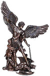 Pacific Giftware St. Michael The Archangel Defeating Satan Cold Cast Bronze Collectible Figurine