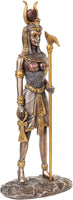 12.75 Inch Egyptian Hathor Mythological Bronze Finish Statue Figurine