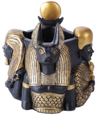 Pacific Giftware 5 Inches Ancient Egyptian Gods Pen Holder Statue Figurine